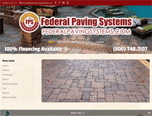 Tablet Screenshot of federalpavingsystems.com
